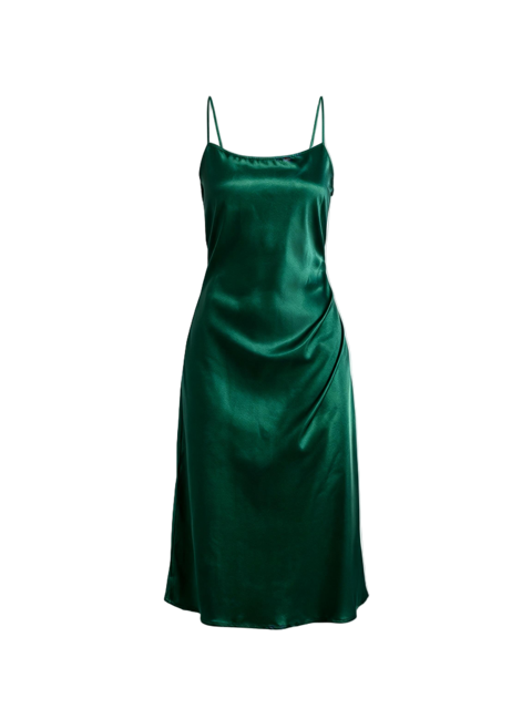 Emerald slip dress