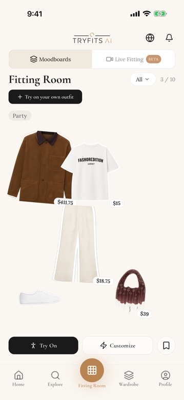 Look builder moodboard